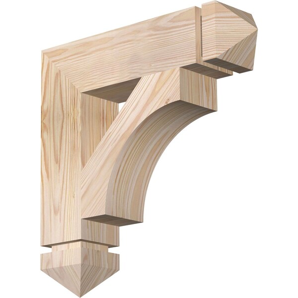 Ekena Millwork Westlake Arts & Crafts Smooth Bracket, Douglas Fir, 3 1/2"W x 16"D x 16"H BKT04X16X16WTL03SDF - main